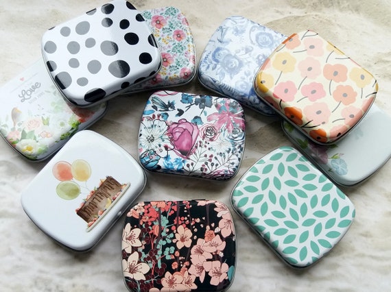 Mini-boîtes, mini-boîtes avec couvercle à charnière, accessoire tricoteuses, cadeau crochet, cadeau pour couturières, boîte pour épingles.