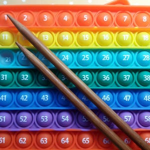 Compteur de rangs en silicone pour le tricot ou le crochet, accessoires, accessoire pop-up, compteur de rangées