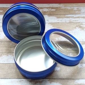 Boîtes en aluminium avec fenêtre pour accessoires de couture, tricot, accessoires de crochet, boîtes à cosmétiques, bijoux, rangement image 4