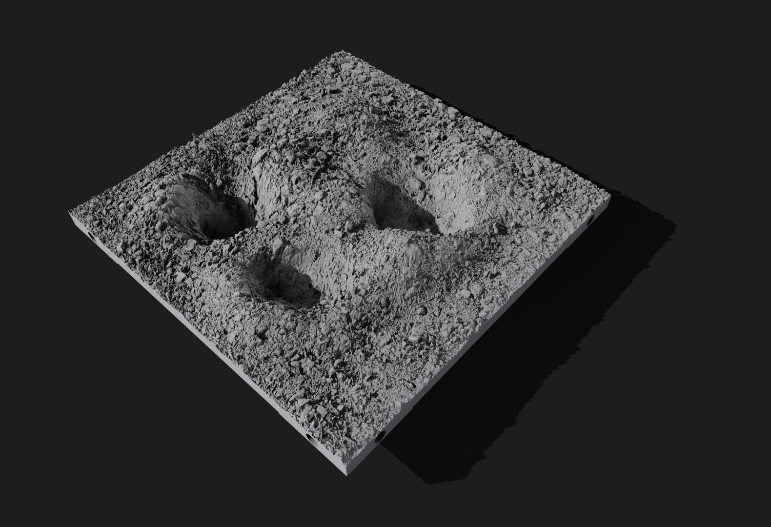 3D Printable Trench Terrain 6 X 6 Tiles STL Files Modular Battlefield ...