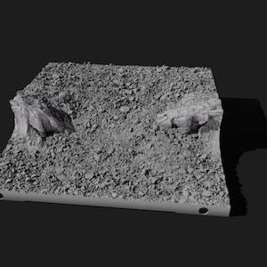 3D-afdrukbaar klifterrein op meerdere niveaus | Tegels van 6 x 6 inch | STL-tegels |  Modulair Battlefield - Cliffs-pakket