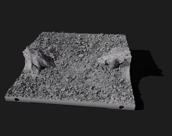 3D Printable Cliff Terrain Tiles: Modular Battlefield (STL Files)