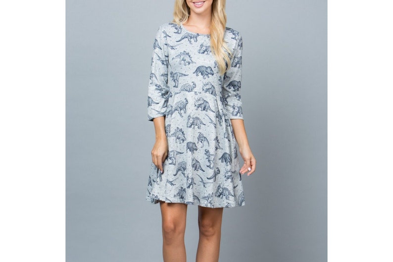 dino print sweater