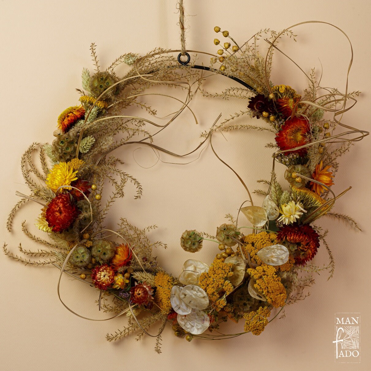 Couronne de Fleurs Séchées Esquiròu