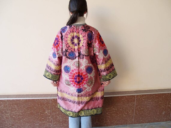 Uzbek Vintage Handmade High Quality Embroidered C… - image 3