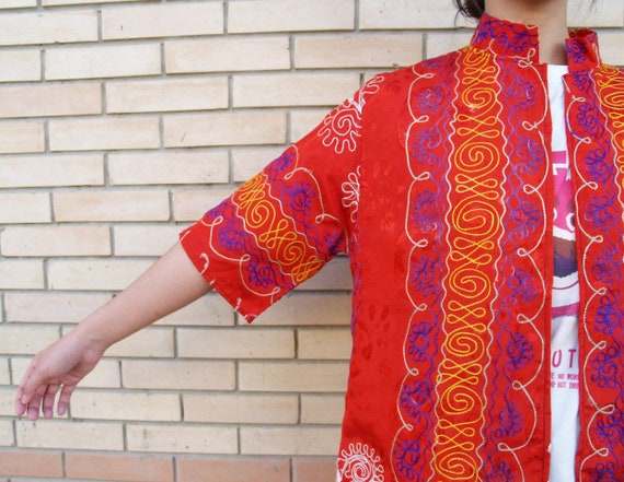 Uzbek Vintage Handmade High Quality Embroidered C… - image 5