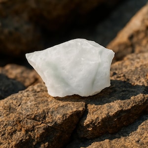 Pietra grezza di barite [Barite] - Pietra naturale bianca pura al 100% | Minerale di solfato di bario | Cristallo non trattato | Dimensioni della pietra a scelta