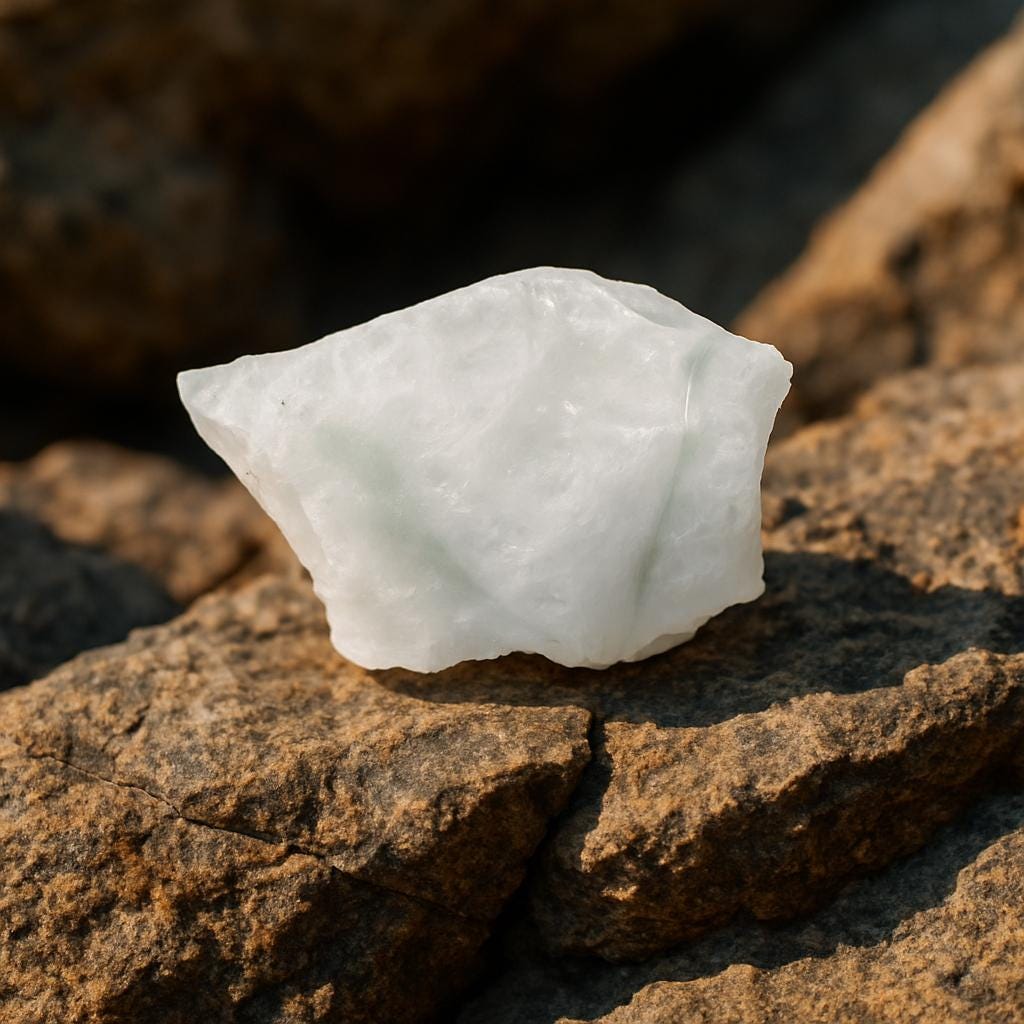 Piedra bruta de barita [Barita] - Piedra blanca pura 100 % natural | Mineral de sulfato de bario | Cristal sin tratar | Tamaño de piedra a elegir