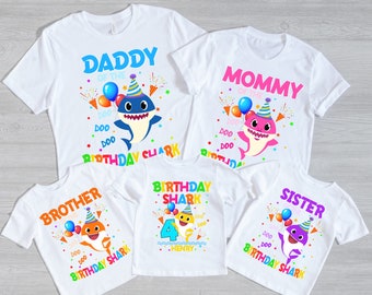 Baby Shark Birthday Shirt Etsy Canada Baby Shark Birthday Shirt Etsy Canada