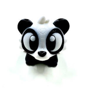 articulated panda| panda|3dgob| fidget toy| sensory toy| movable panda| 3d print| 3d printed panda|