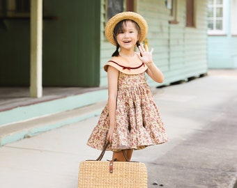 Rowan Dress PDF Sewing Pattern | Size 1-12 | Vintage Kids Dress