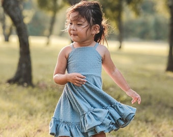 Alyssa Knit Dress PDF Pattern | Size 1-16 | Kids Dress Pattern