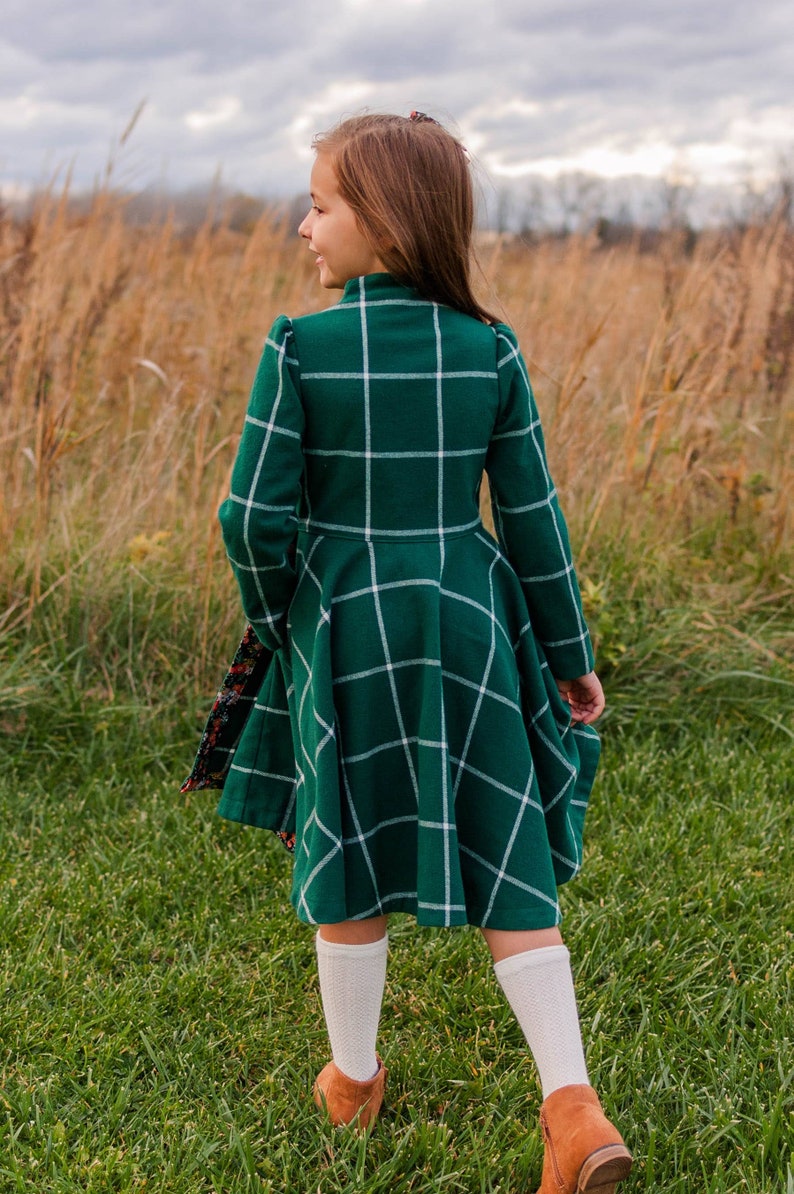 Hyacinth Coat Dress PDF Sewing Pattern Size 1-12 Wrap Coat Winter Dress image 9