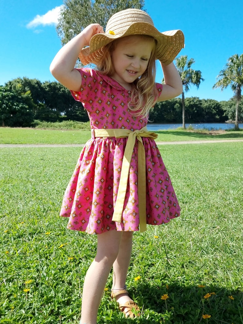 Acacia Dress and Skirt PDF Sewing Pattern Size 1-12 Made for woven fabrics image 9