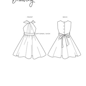 Azalea Dress PDF Sewing Pattern | Size 1-12 | Kids Dress | Special ...
