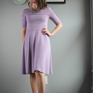 Delphi Top and Dress PDF Sewing Pattern Sizes XXS to XXXXL Off the shoulder dress Knit Dress Maxi Dress image 10