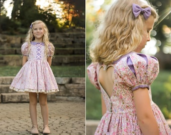 Daphne Dress PDF Sewing Pattern | Size 1-12 | Princess Dress | Costume