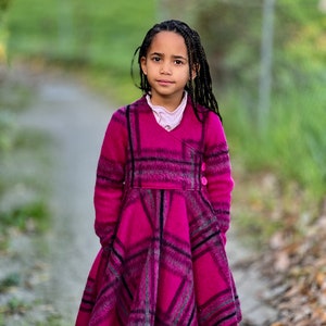 Hyacinth Coat Dress PDF Sewing Pattern Size 1-12 Wrap Coat Winter Dress image 5