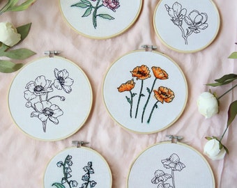 Castilleja Embroidery PDF Pattern and Tutorial