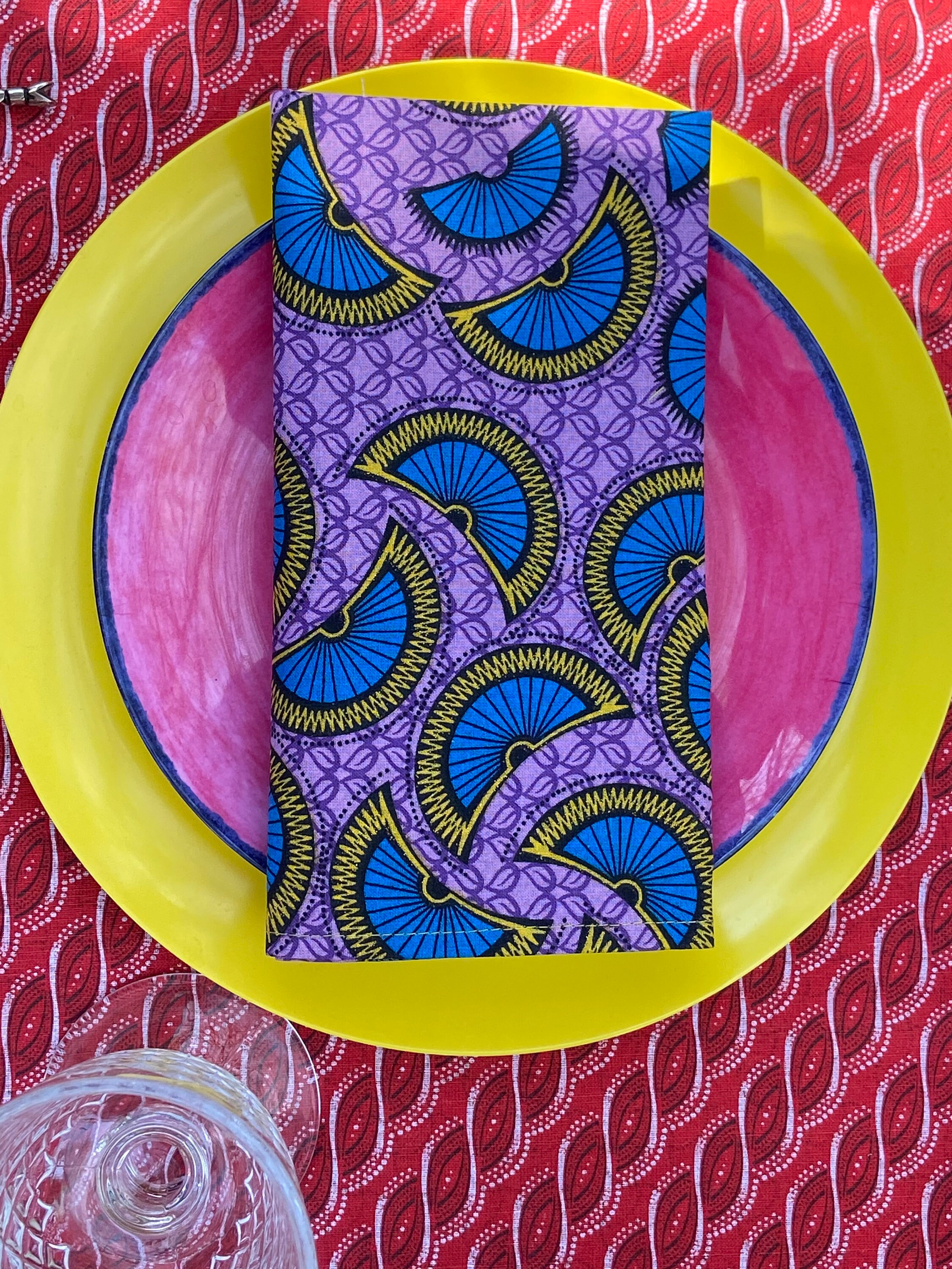 New Napkins Large colourful cotton Etsy