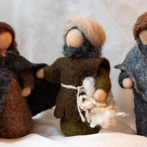 Needle Felt Nativity Scene. Waldorf Holy Family. Christmas Original ...