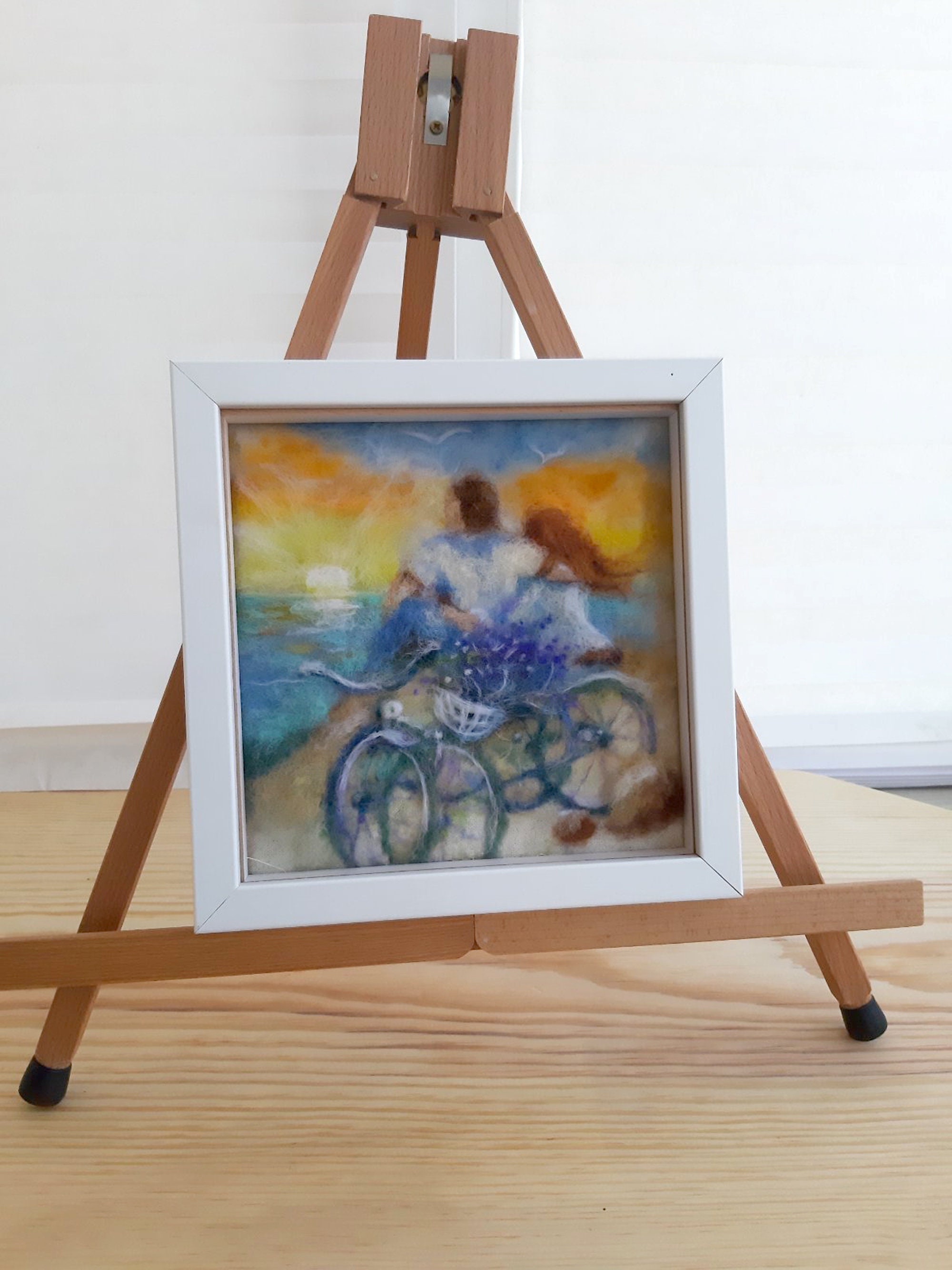 Felted Art Painting. Wall Decor. Wall Art. Felted picture. Etsy