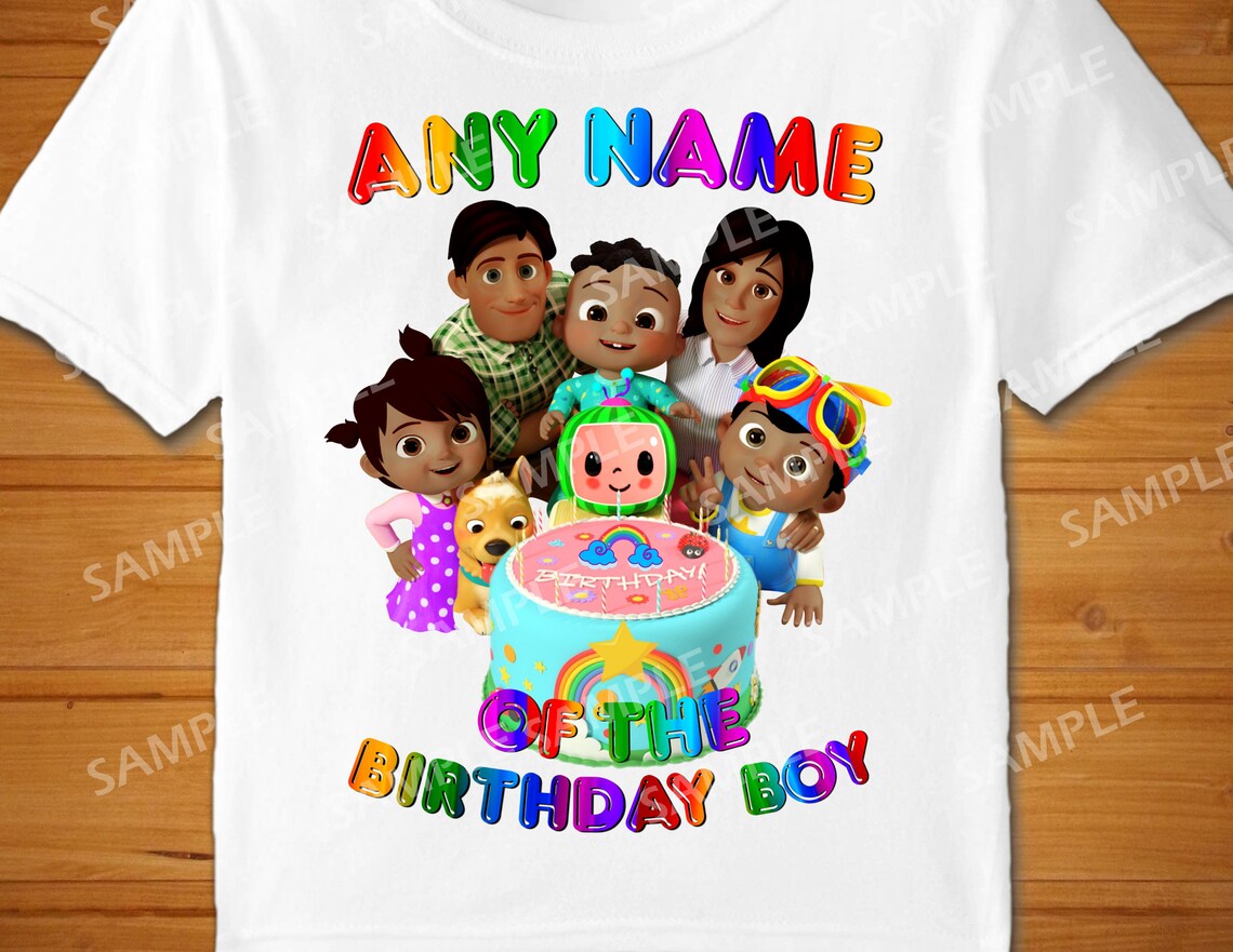 African-American Cocomelon Birthday BOY. Customize family | Etsy