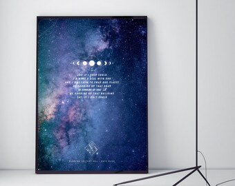 Kate Bush - Running Up That Hill Print - A4/A5/A3 | Impression d’art | Impression musicale | Stranger Things | Kate Bush | L’Upside Down | Demogorgon