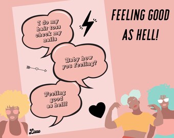 Impression d'art paroles de Lizzo - Feeling Good As Hell, Body Positivity