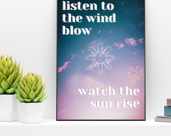 Impression artistique des paroles de « The Chain » de Fleetwood Mac – Poster de musique