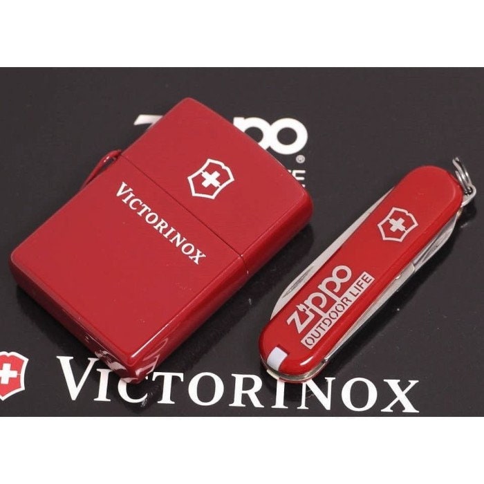 Zippo Original Offizielle VICTORINOX ROT Extrame SELTEN Etsy