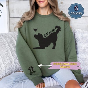 Doodle Dog Mom WIne Sweatshirt, Perfect gift for Doodle and Wine Lovers, Goldendoodle, Labradoodle, Bernedoodle, Aussiedoodle and more