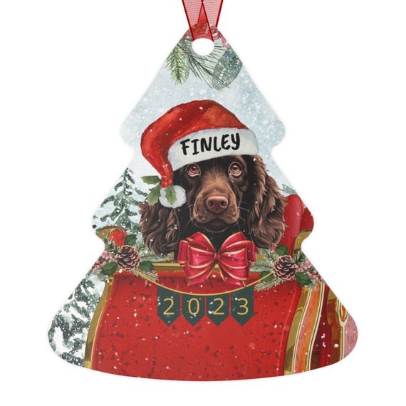 Personalized Boykin Spaniel Christmas Ornament Boykin Mom Gift Custom Boykin Dog Keepsake Gift Aluminum Ornament Etsy