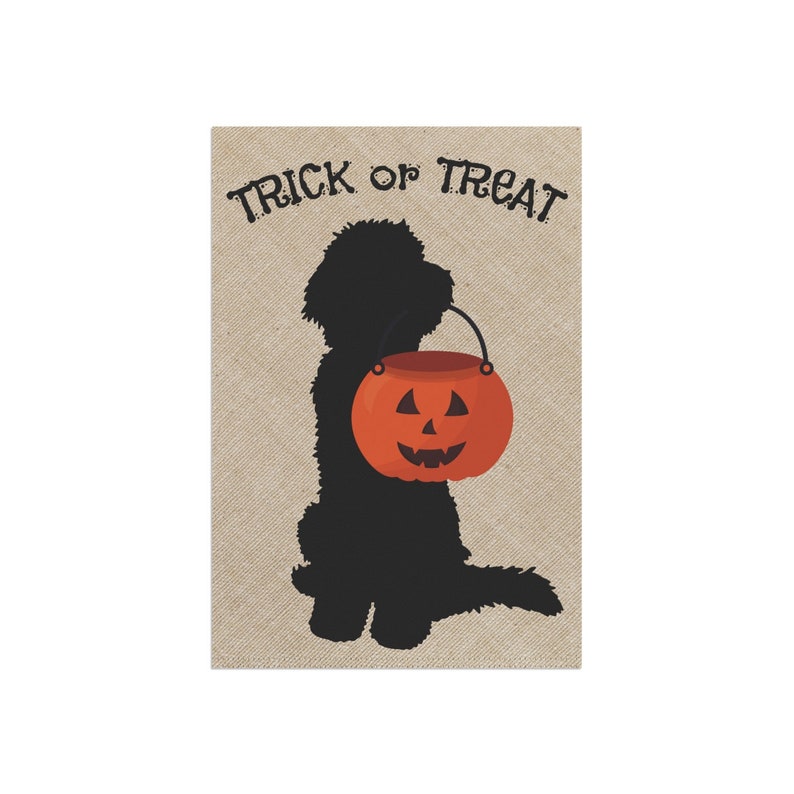 Doodle Dog Fall/Halloween Garden, House Flag / Banner, Double-sided, Goldendoodle, Bernedoodle, Labradoodle, Aussiedoodle, Sheepadoodle image 4