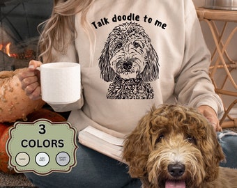 Doodle Dog Mom Sweatshirt, Fun gift for Doodle Lovers, Goldendoodle, Labradoodle, Bernedoodle, Aussiedoodle and more