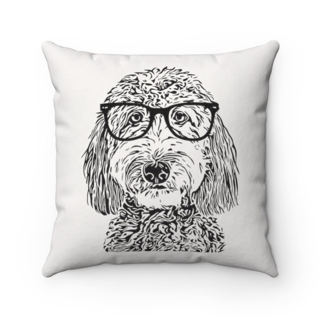 doodle dog pillow