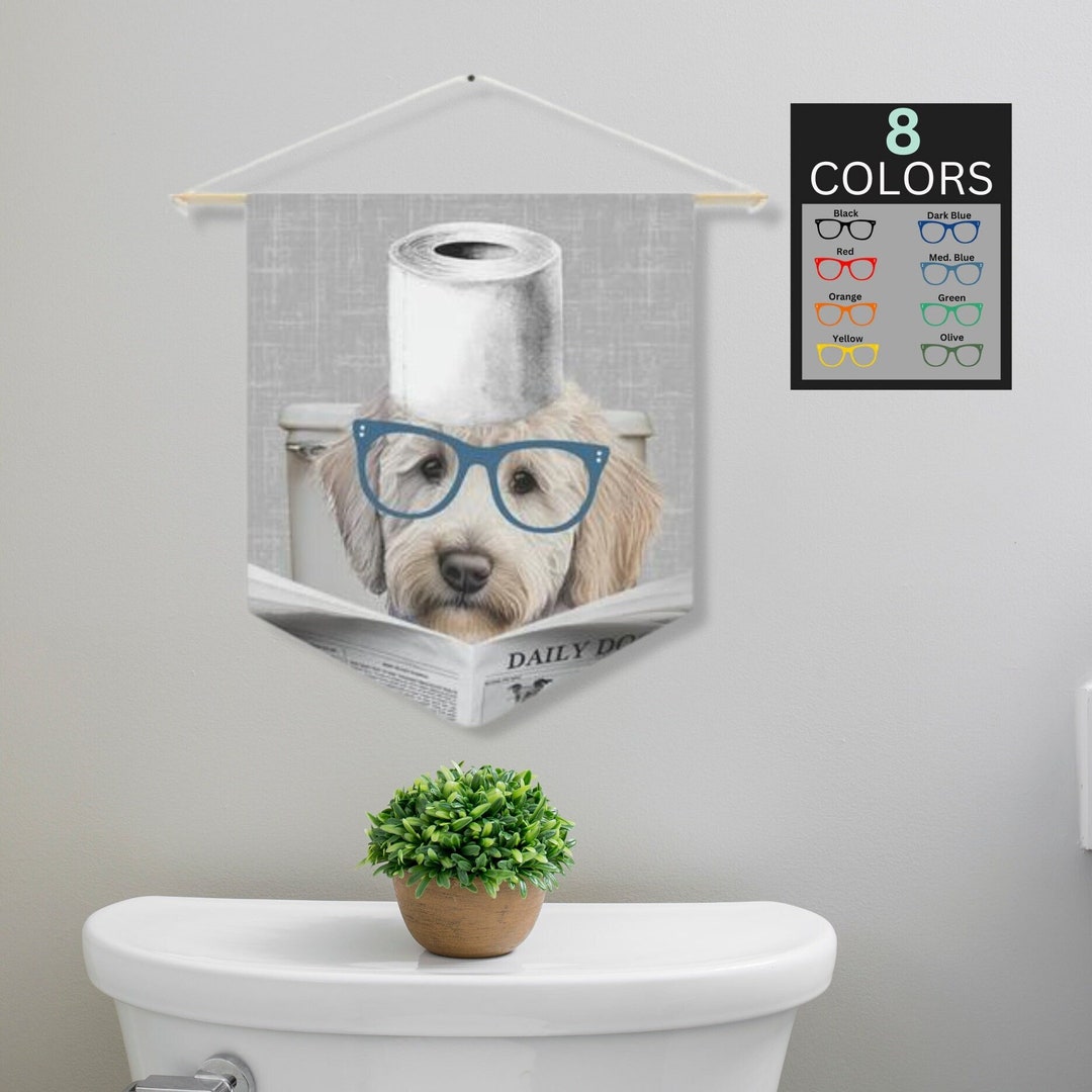 Dog Bathroom Art Diy
