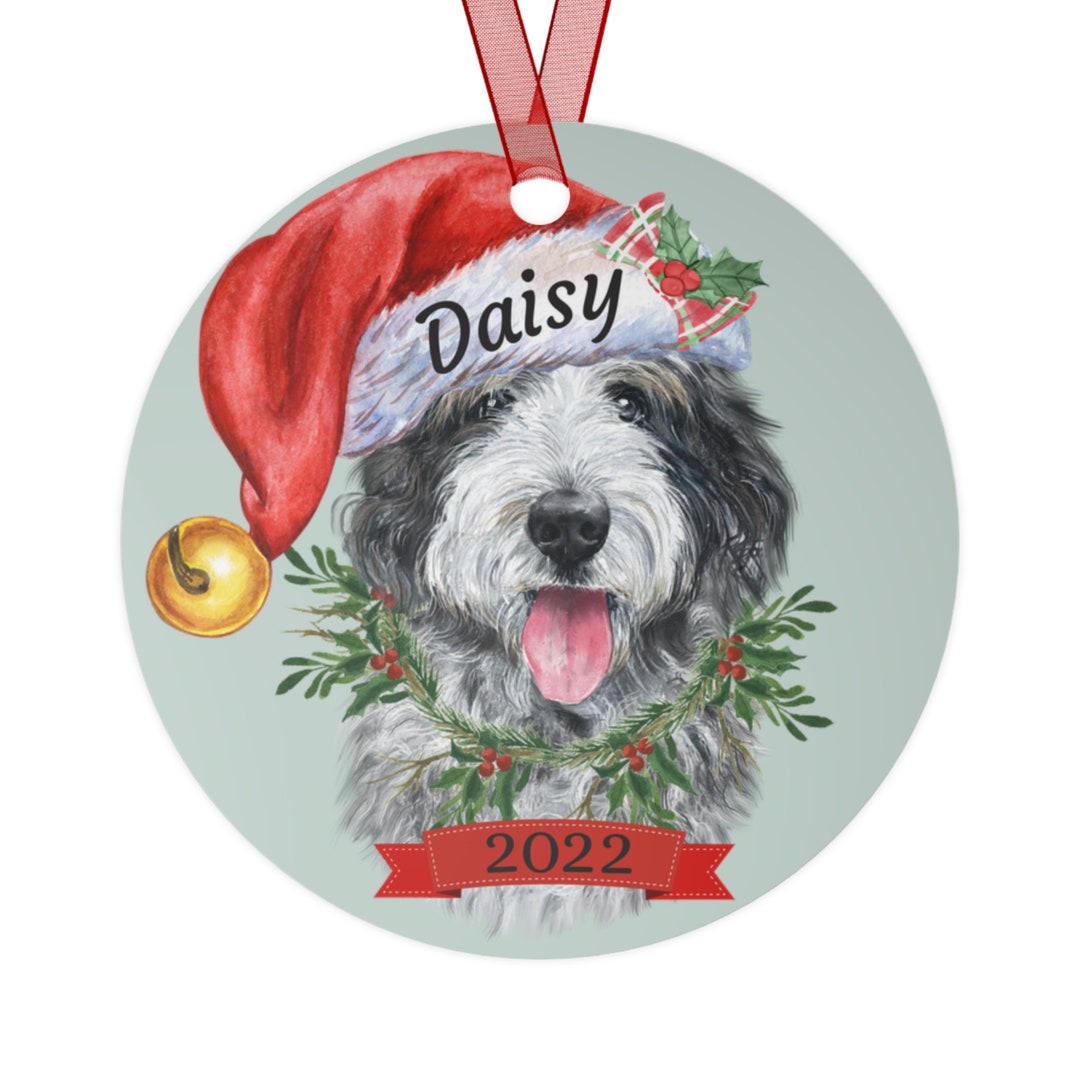 Sheepadoodle Christmas Ornament Personalized Sheepadoodle Etsy