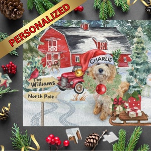 Personalized Goldendoodle, Labradoodle Doodle Dog Puzzle, Perfect Christmas gift for any DOODLE lover (120, 252, 500-Piece)Gift box included