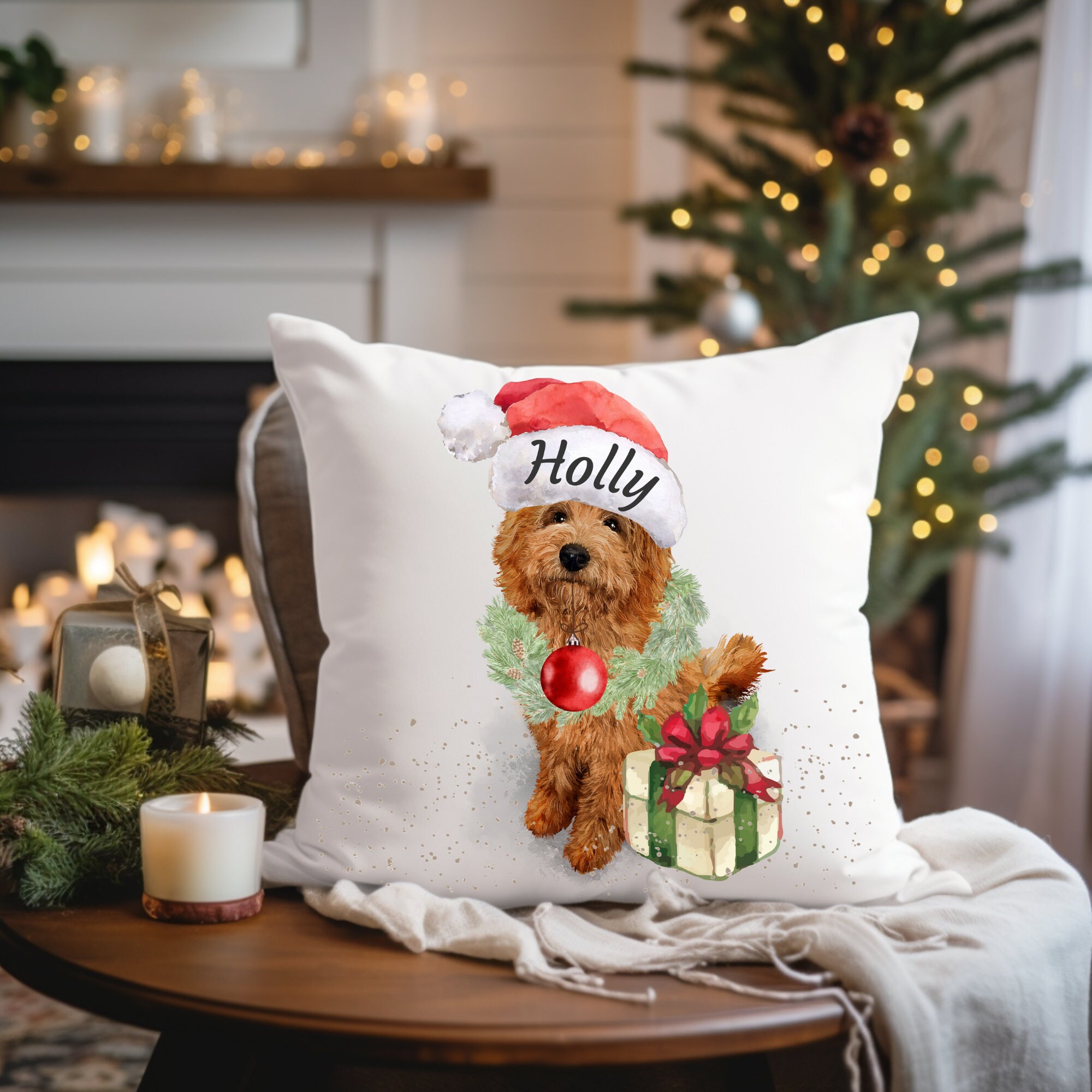 Doodle Christmas Pillow