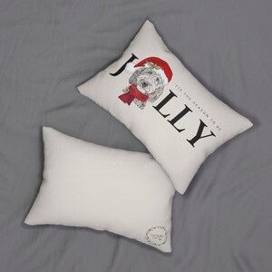 Doodle Dog Christmas Holiday Pillow. Doodle Mom Gift Idea, Goldendoodle, Labradoodle, Bernedoodle, Aussiedoodle, Sheepadoodle & more image 5