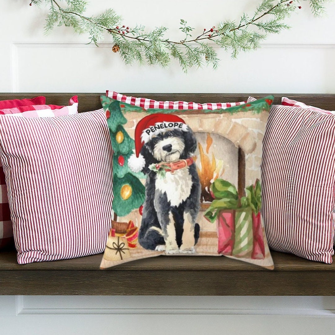 Bernedoodle Dogs Custom-Shaped Pillow main image 0