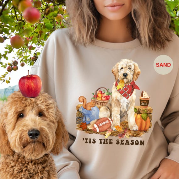 Goldendoodle Dog Fall Sweatshirt Goldendoodle Football Pumpkin Spice Doodle Mom Shirt Autumn Labradoodle Double Doodle Shirt Etsy
