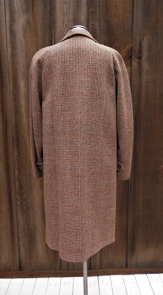 Men's Size 38/40 XShort Vintage 40s Brown Wool Tw… - image 3