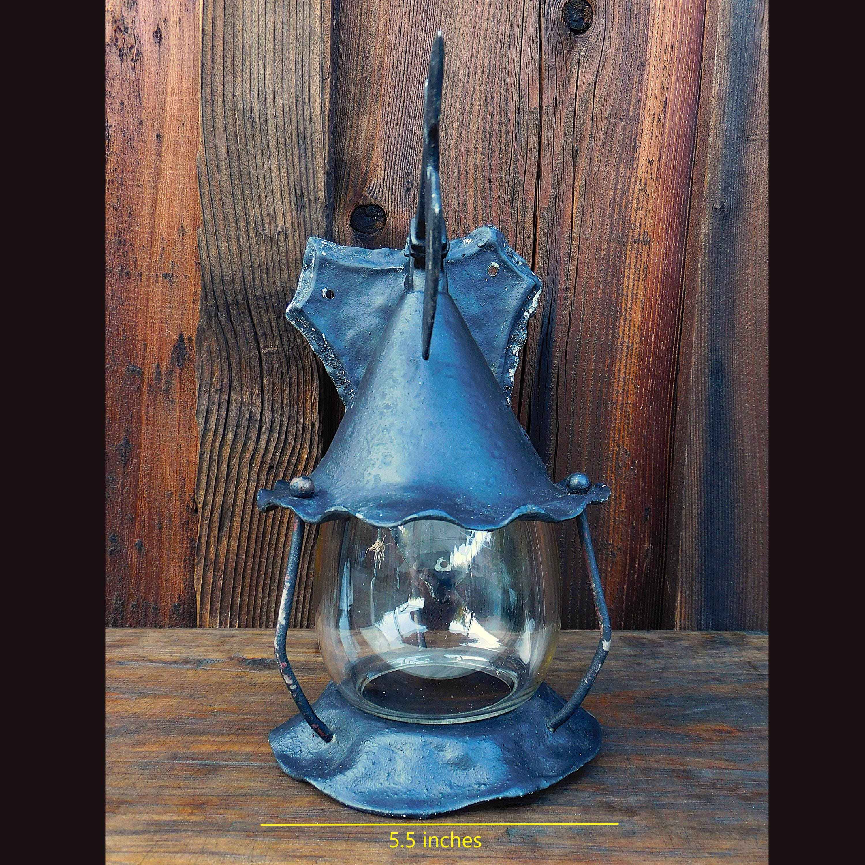 Antique Gothic Witch's Hat With Hatchet Sconce, English Cottage