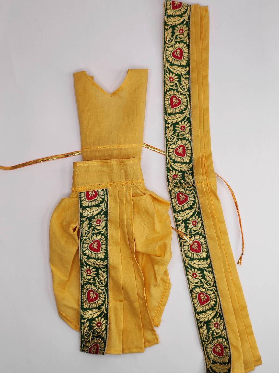 Pure Cotton Beige God Dress Set Etsy