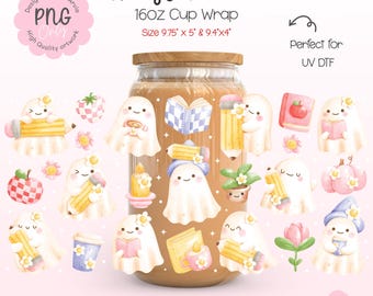 Halloween Tumbler Wrap Ghost, Tumbler Wrap Png Halloween Ghosts, Halloween Ghosts Tumbler Wrap Design, Ghost Schools, School Boo Ghost
