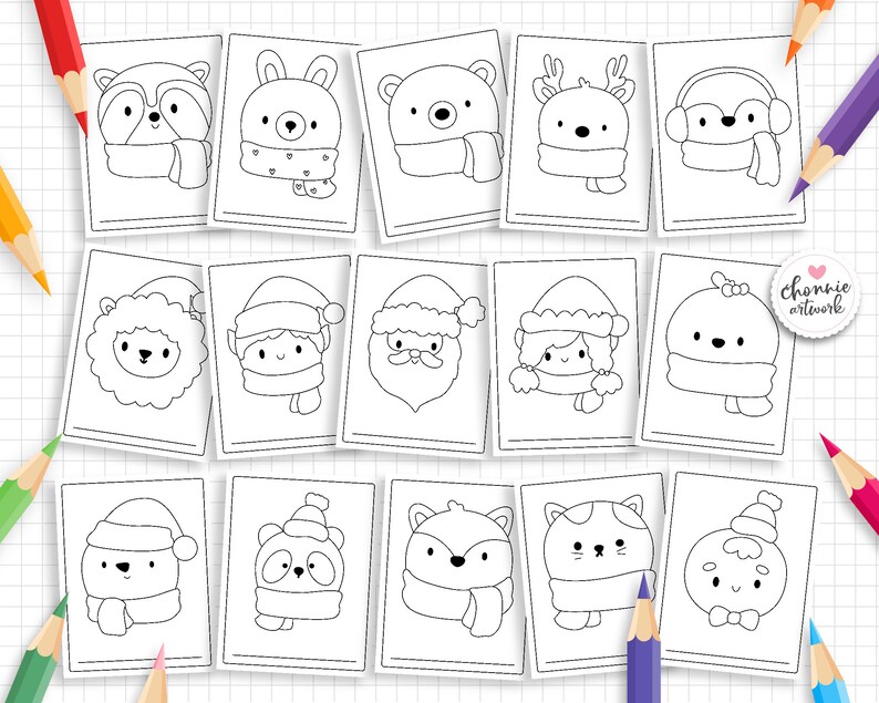 10 Christmas Animal Coloring Pages Printable for Festive Fun
