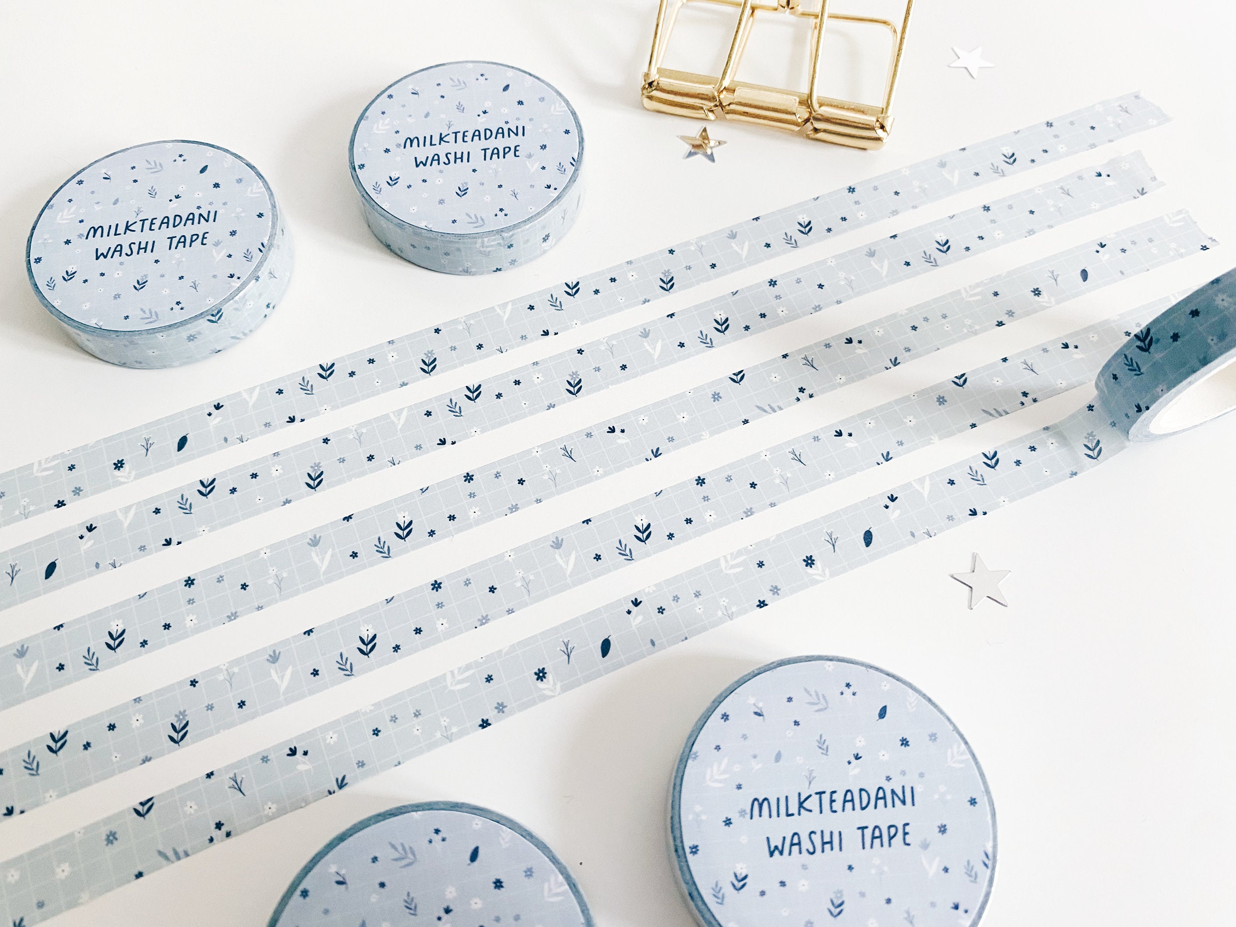 Moon and Stars Washi Tape, Celestial Washi Tape, Full Roll - CWWTS-16