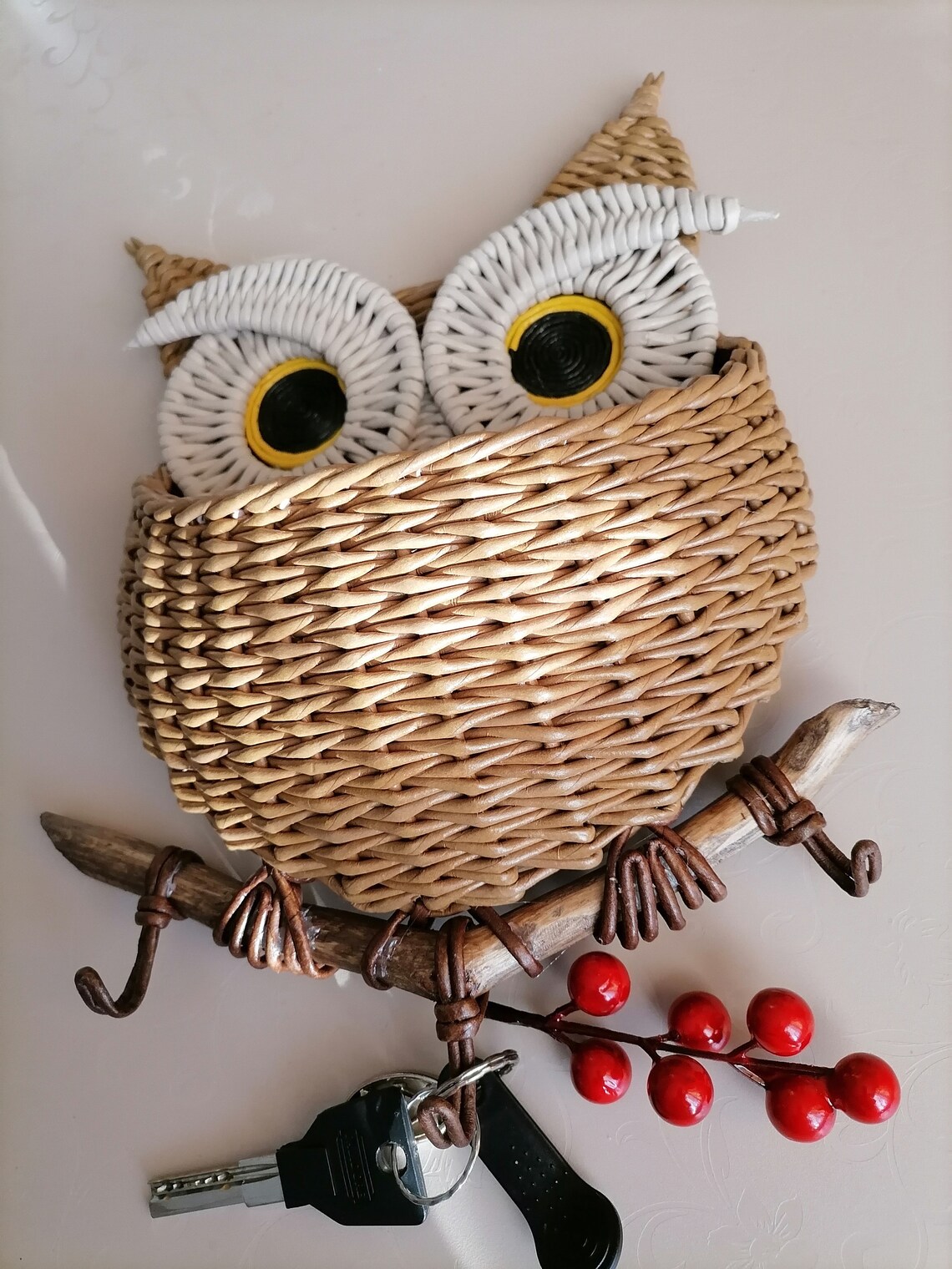 Wallet with key ring holderWall key holderModern key holder Etsy